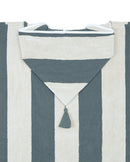 Poncho Kids - Éponge - Rayures Gris / Crème