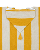 Poncho Kids - Éponge - Rayures Jaune Gold/ Crème