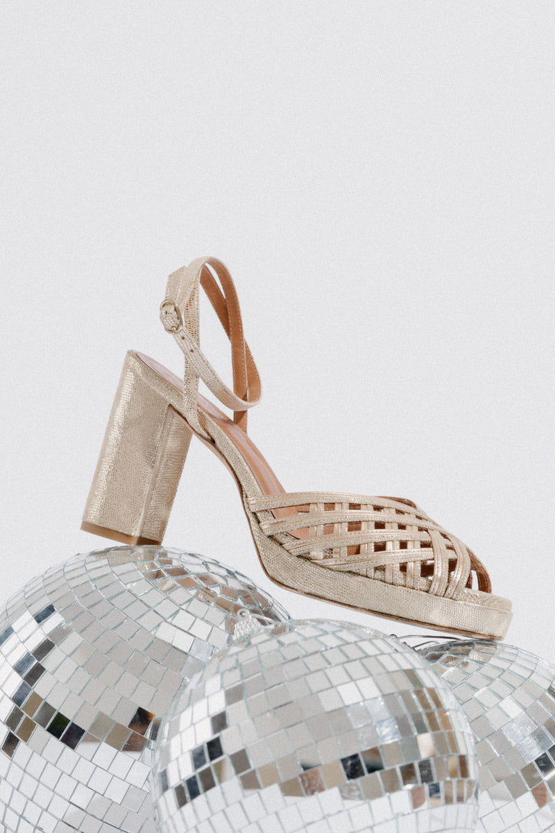 Poemy Shoes - Gold