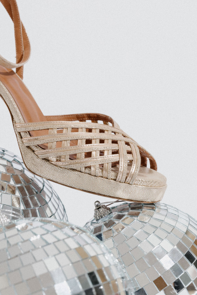 Poemy Shoes - Gold