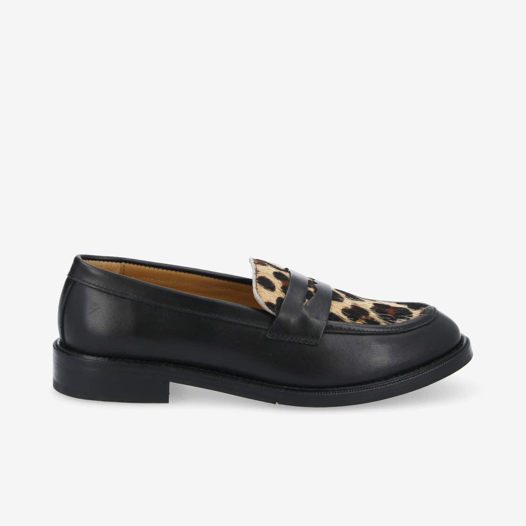 Calia Moc W - B.Calf/P.Animal - Black/Brown
