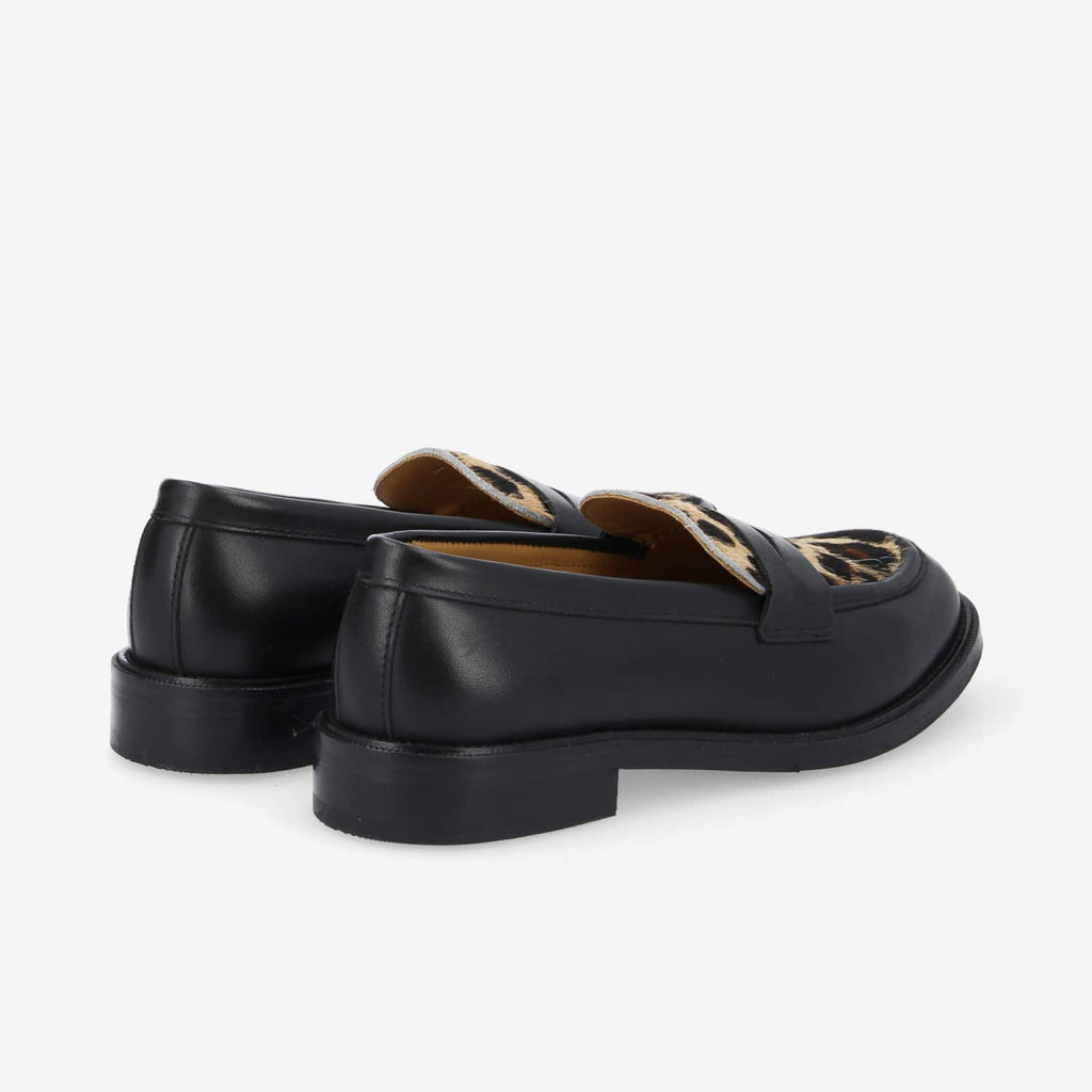 Calia Moc W - B.Calf/P.Animal - Black/Brown