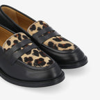 Calia Moc W - B.Calf/P.Animal - Black/Brown