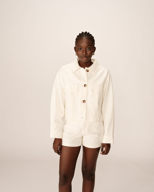 Utility Style Jacket Ecru Polette