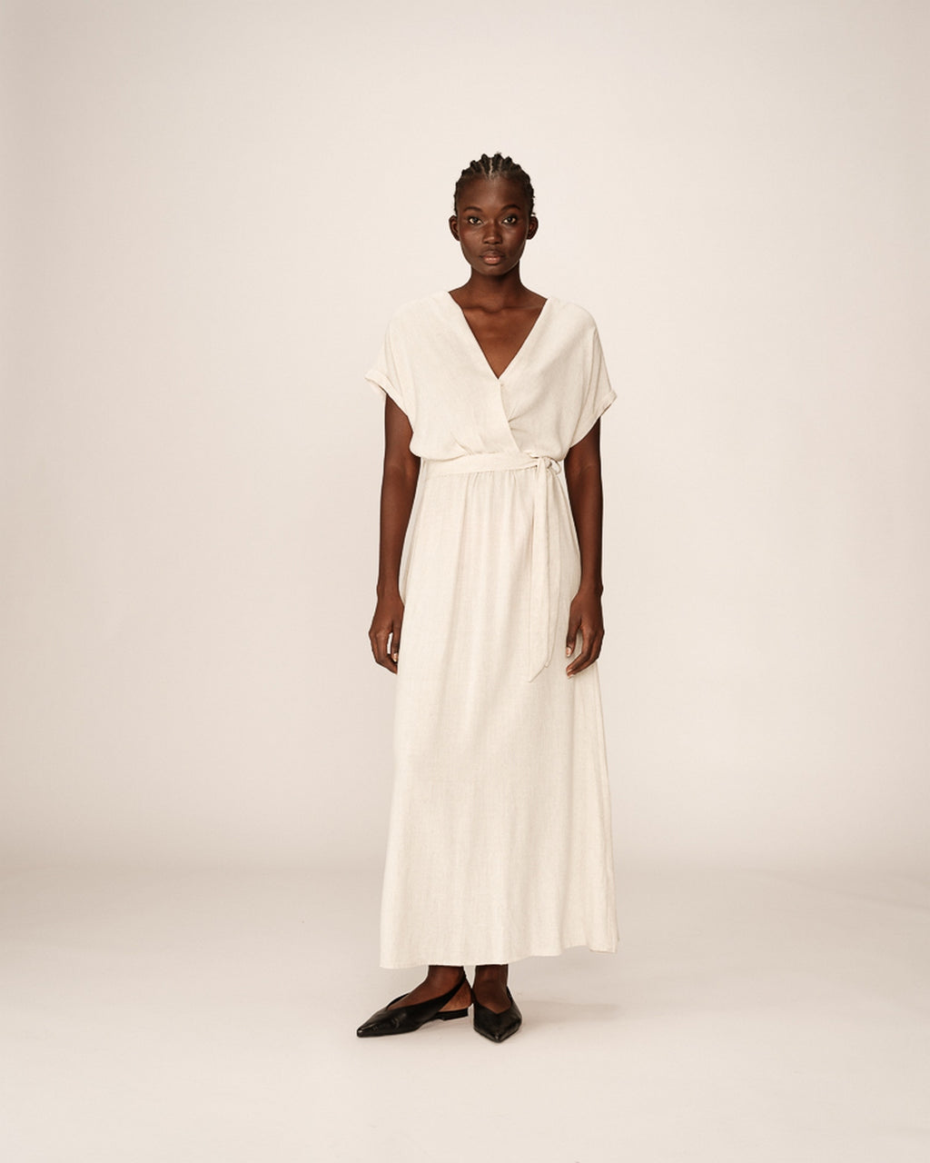 Pollen Long Dress - Beige