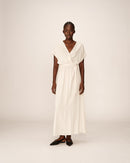 Vestido largo polen - Beige