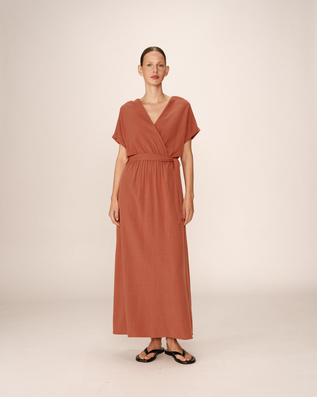 Robe Longue Pollen - Terracotta