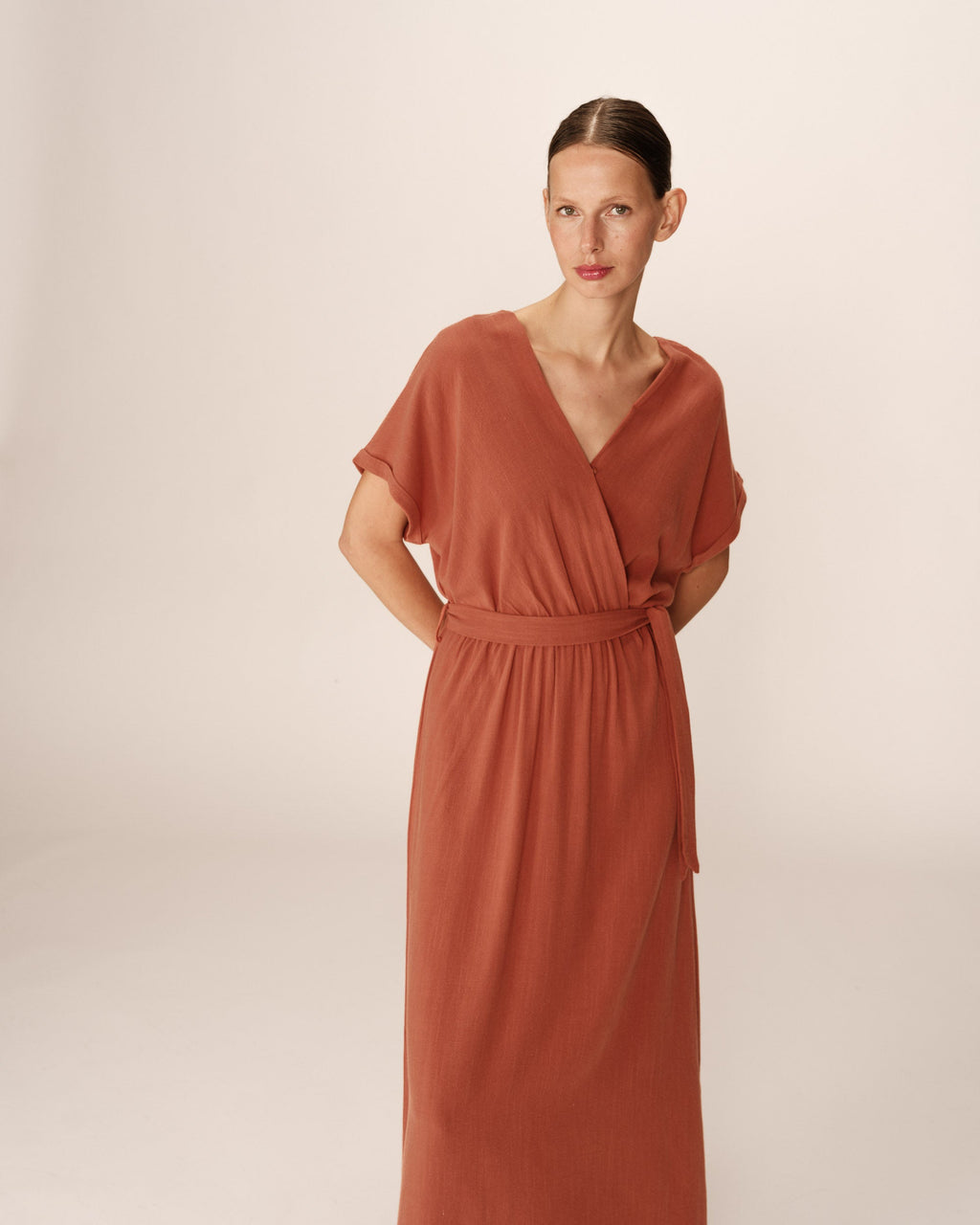 Robe Longue Pollen - Terracotta