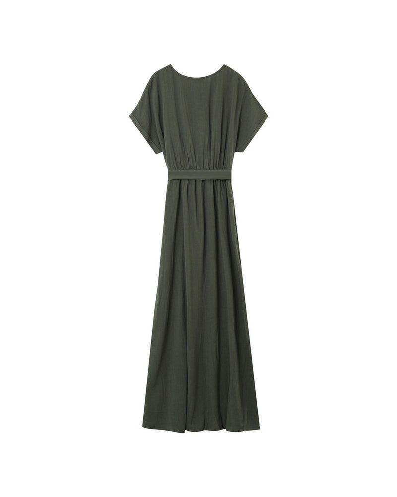 Vestido largo polen - Verde