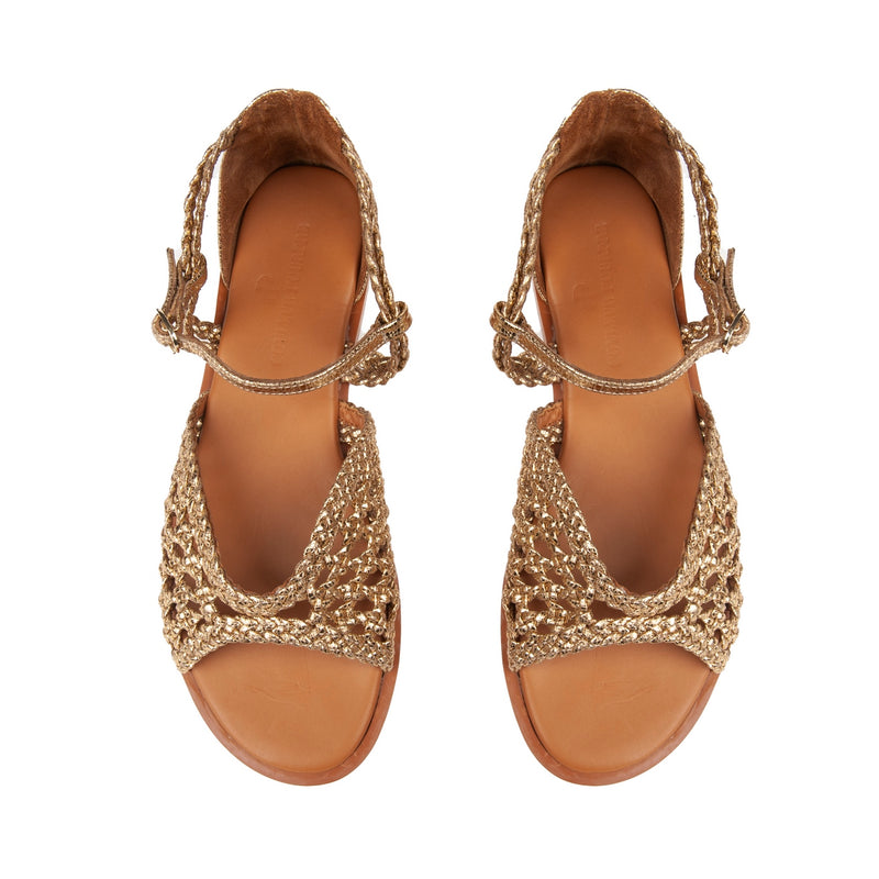 Couleur Pourpre - Sandales Polynesie - Or