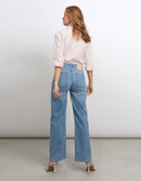 Reiko - Wide Pom Jeans - Denim V-365 - Woman