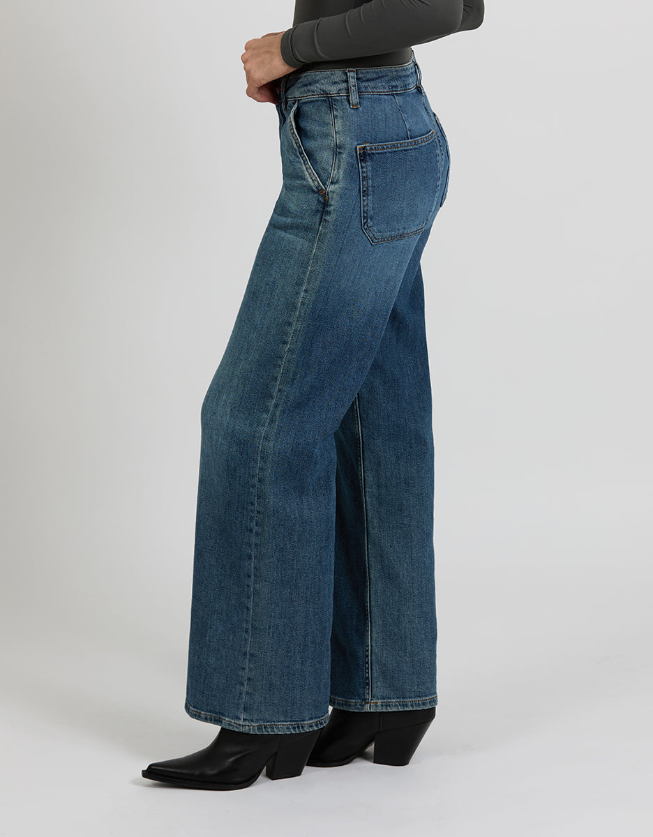Jean Wide Pom - Dnm M-265 - Femme