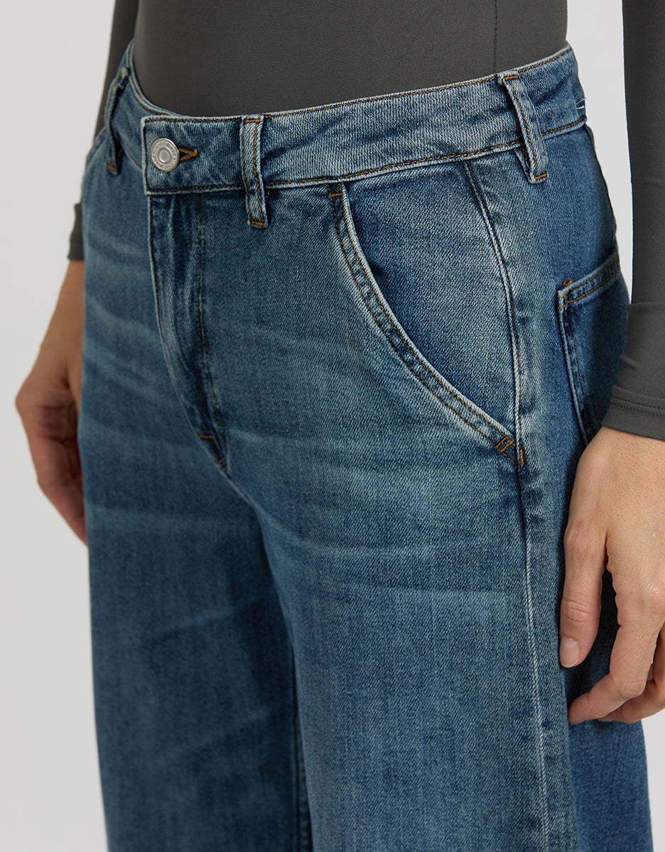Jean Wide Pom - Dnm M-265 - Femme