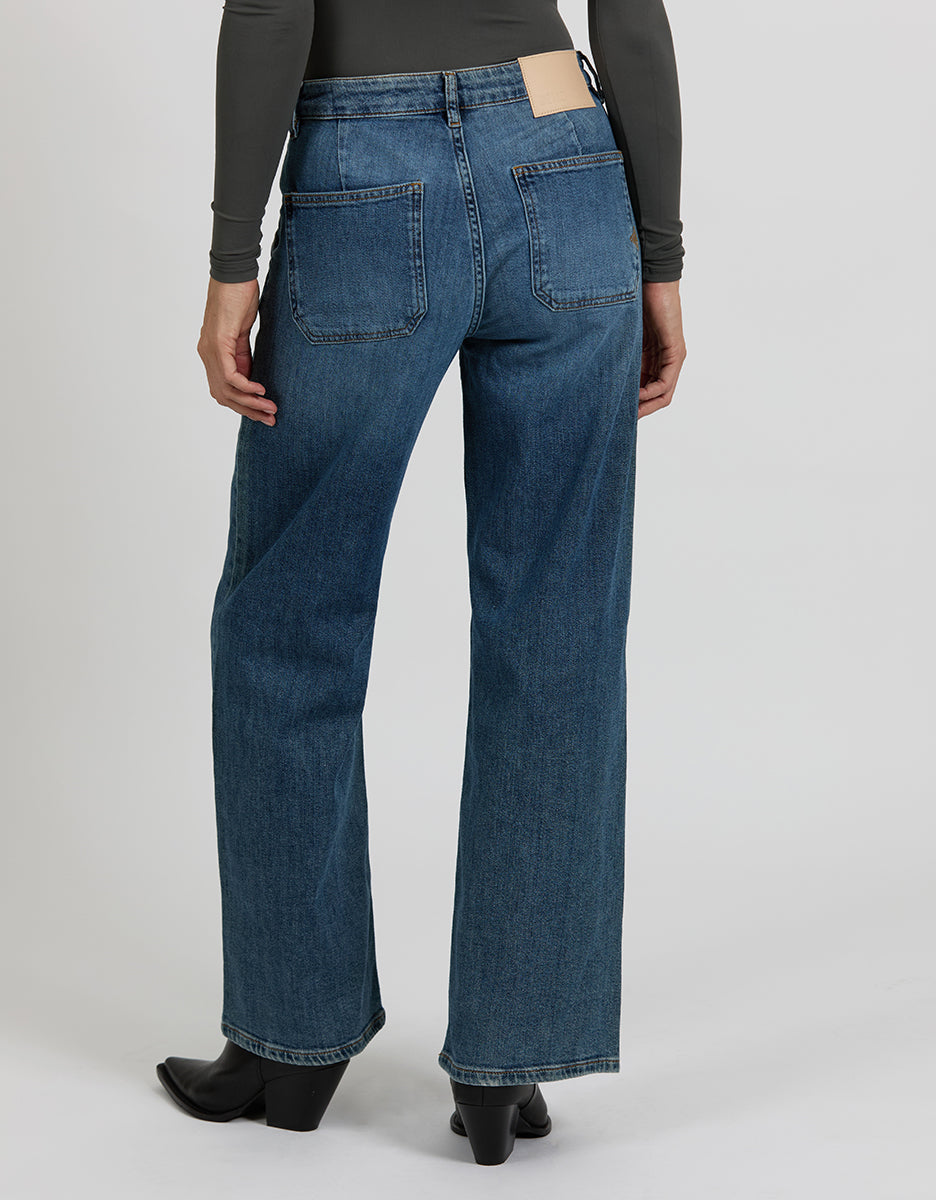Jean Wide Pom - Dnm M-265 - Femme