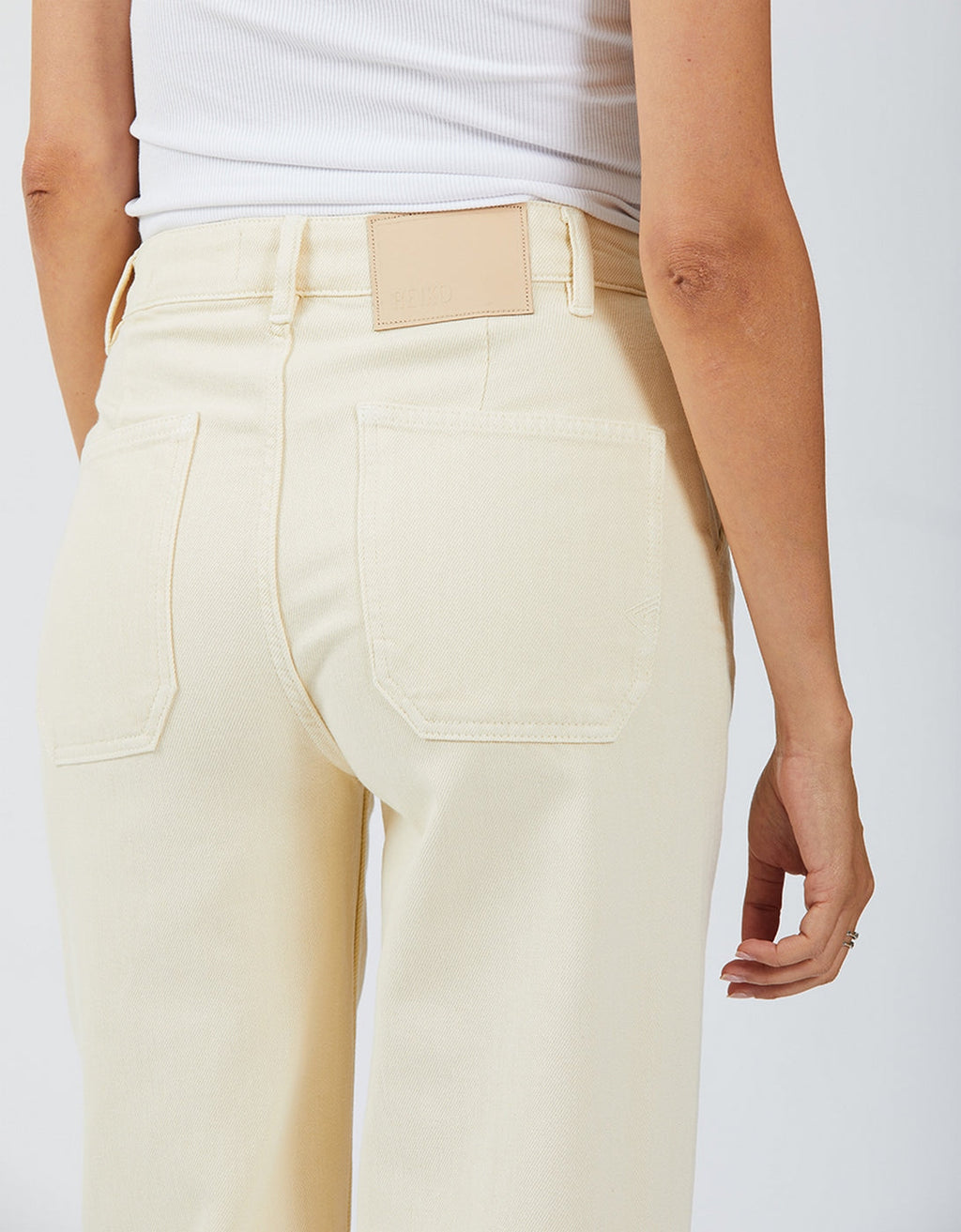 Wide Leg Trousers Pom Color - Milkshake - Women