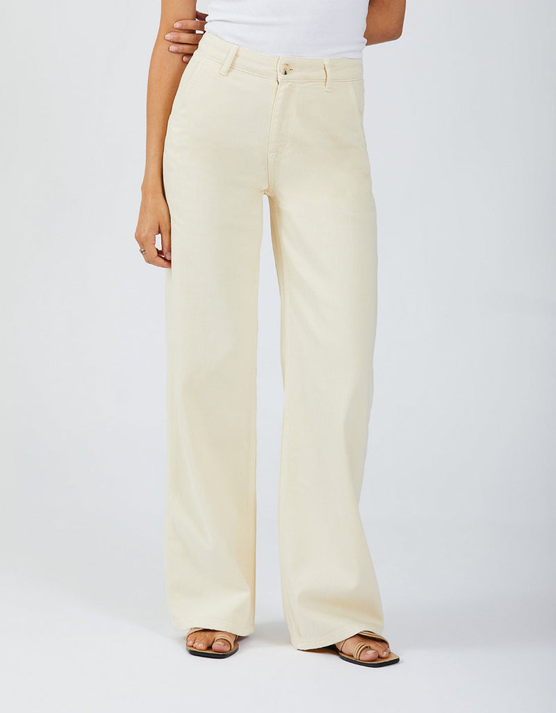 Pantalon Wide Pom Color - Milkshake - Femme
