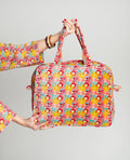 Weekend Bag Velvet - Mackintosh coral