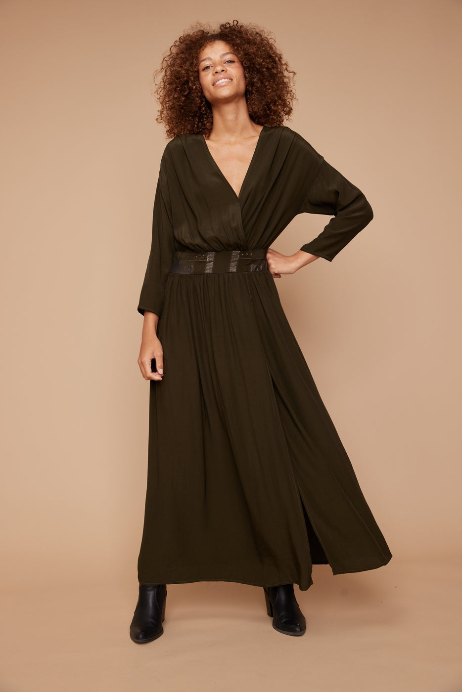 Vestido Popular - Caqui