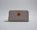 Fendi Beige Leather Zipped Wallet