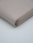 Fendi Beige Leather Zipped Wallet