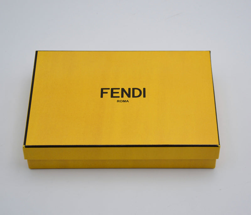 Fendi Beige Leather Zipped Wallet