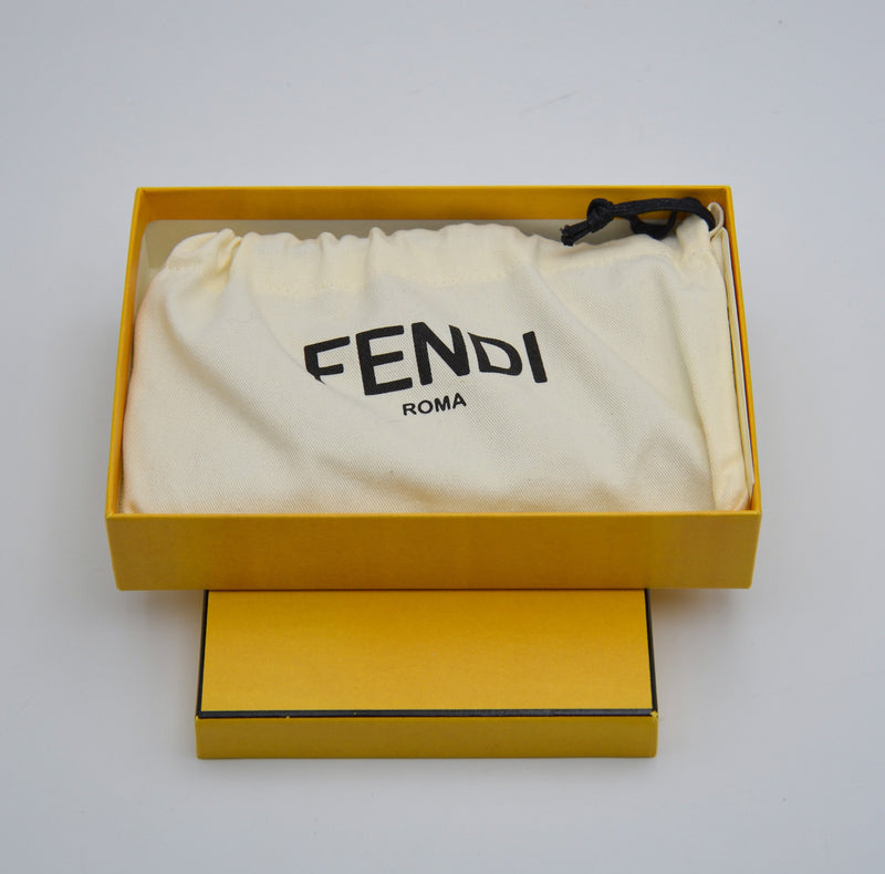 Fendi Beige Leather Zipped Wallet