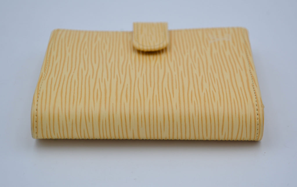 Louis Vuitton Compact Wallet In Pastel Yellow Epi Leather
