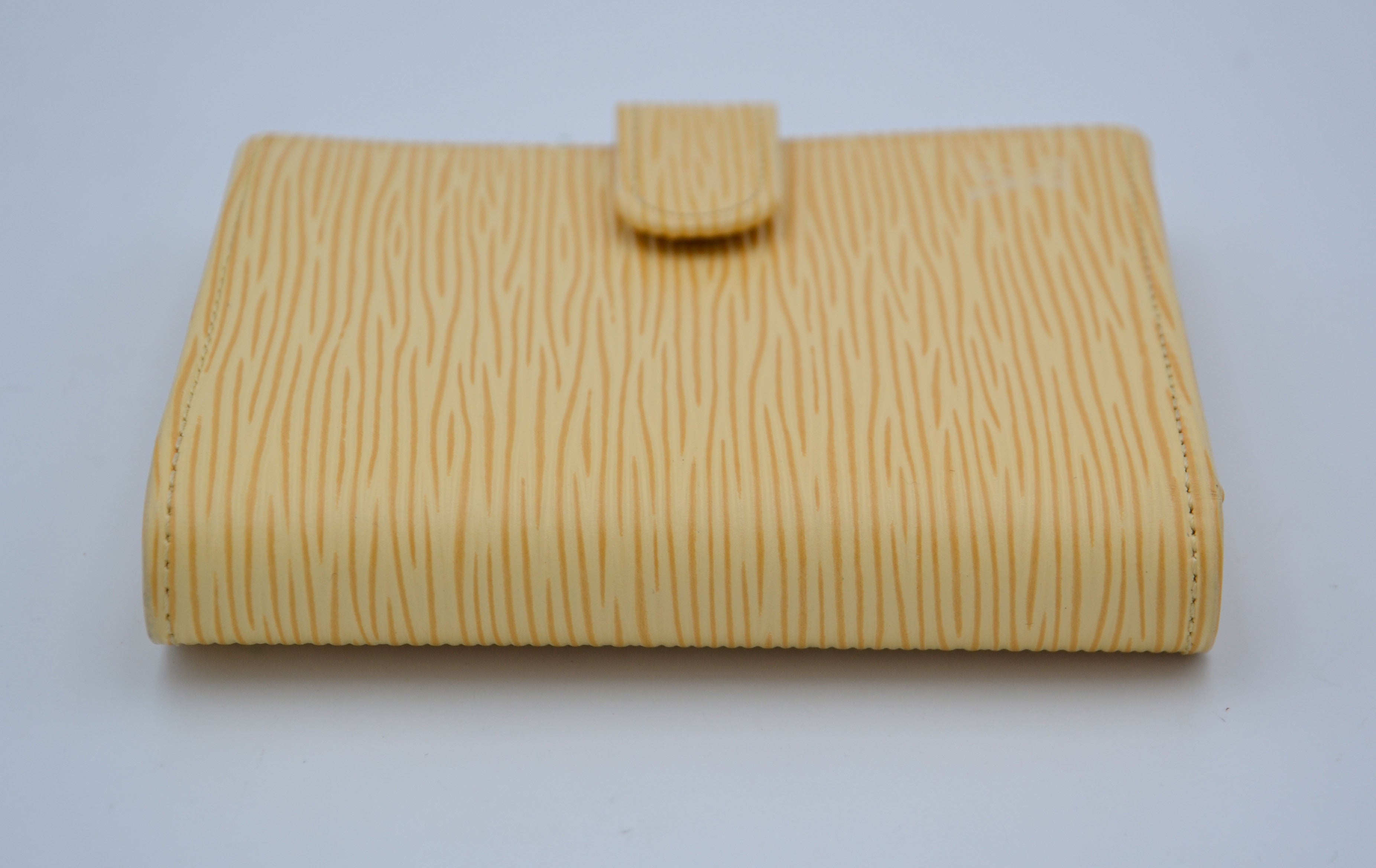Louis Vuitton Compact Wallet In Pastel Yellow Epi Leather