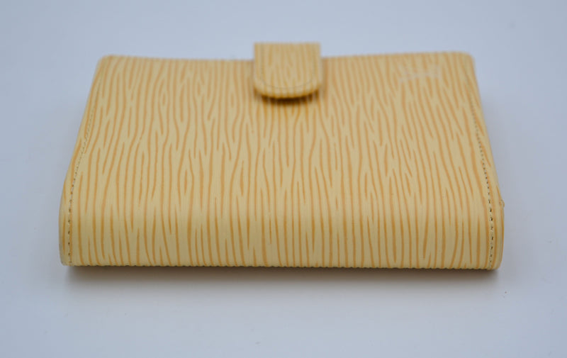 Louis Vuitton Compact Wallet In Pastel Yellow Epi Leather