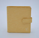 Louis Vuitton Compact Wallet In Pastel Yellow Epi Leather