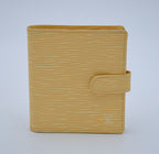 Louis Vuitton Compact Wallet In Pastel Yellow Epi Leather