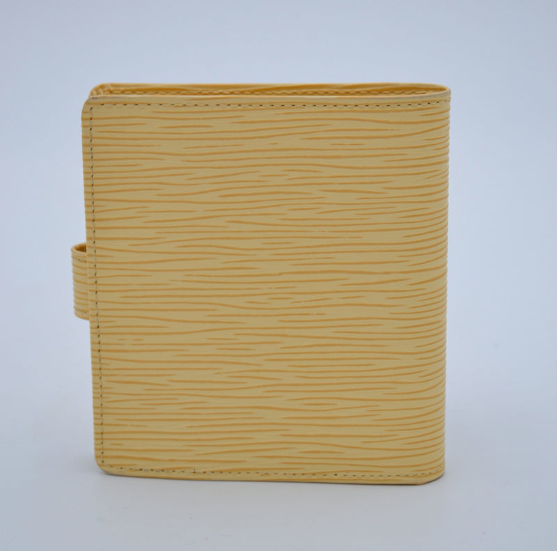 Louis Vuitton Compact Wallet In Pastel Yellow Epi Leather