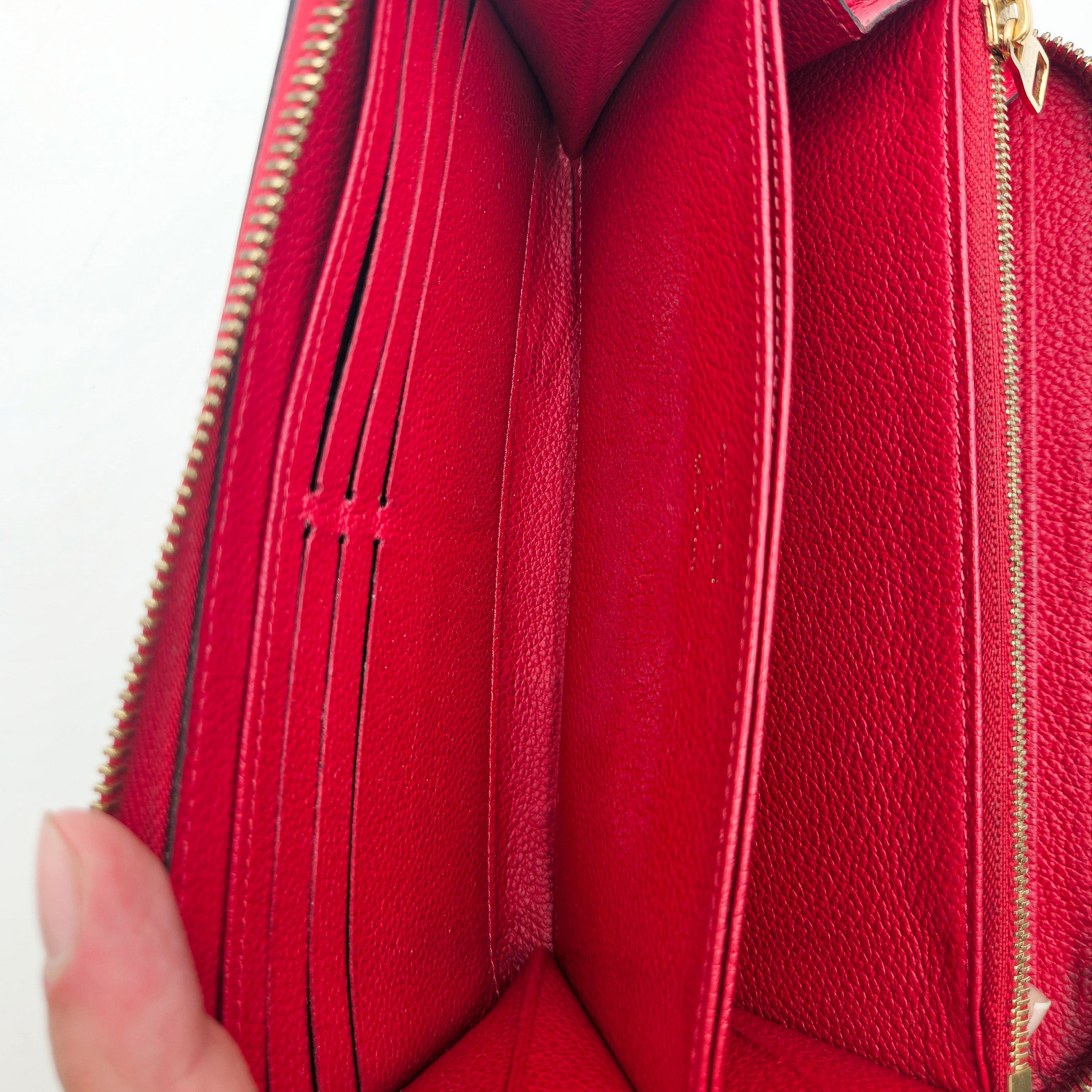 Louis Vuitton Zippy Continental Leather Empreinte Wallet