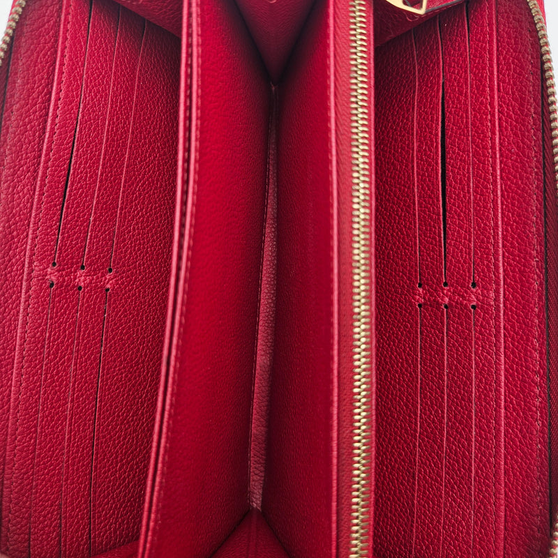 Louis Vuitton Zippy Continental Leather Empreinte Wallet