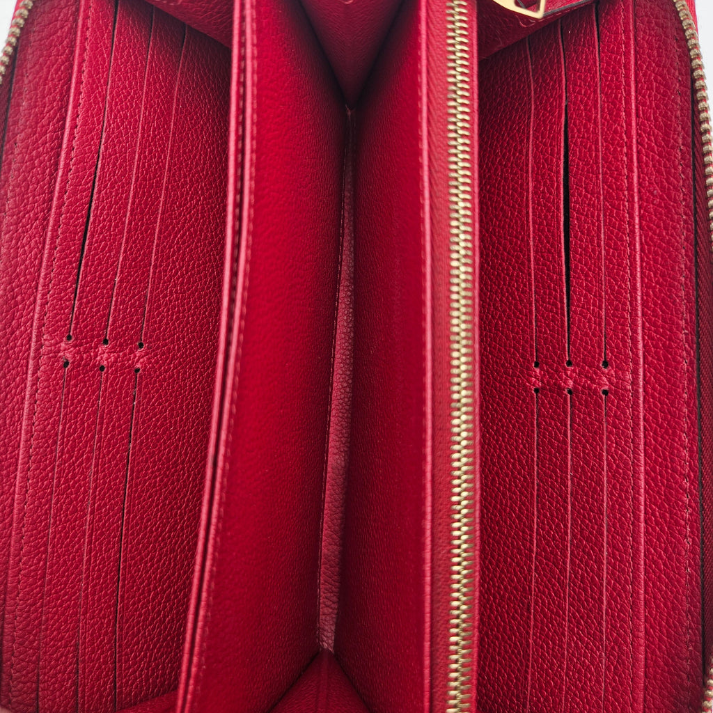 Louis Vuitton Zippy Continental Leather Empreinte Wallet