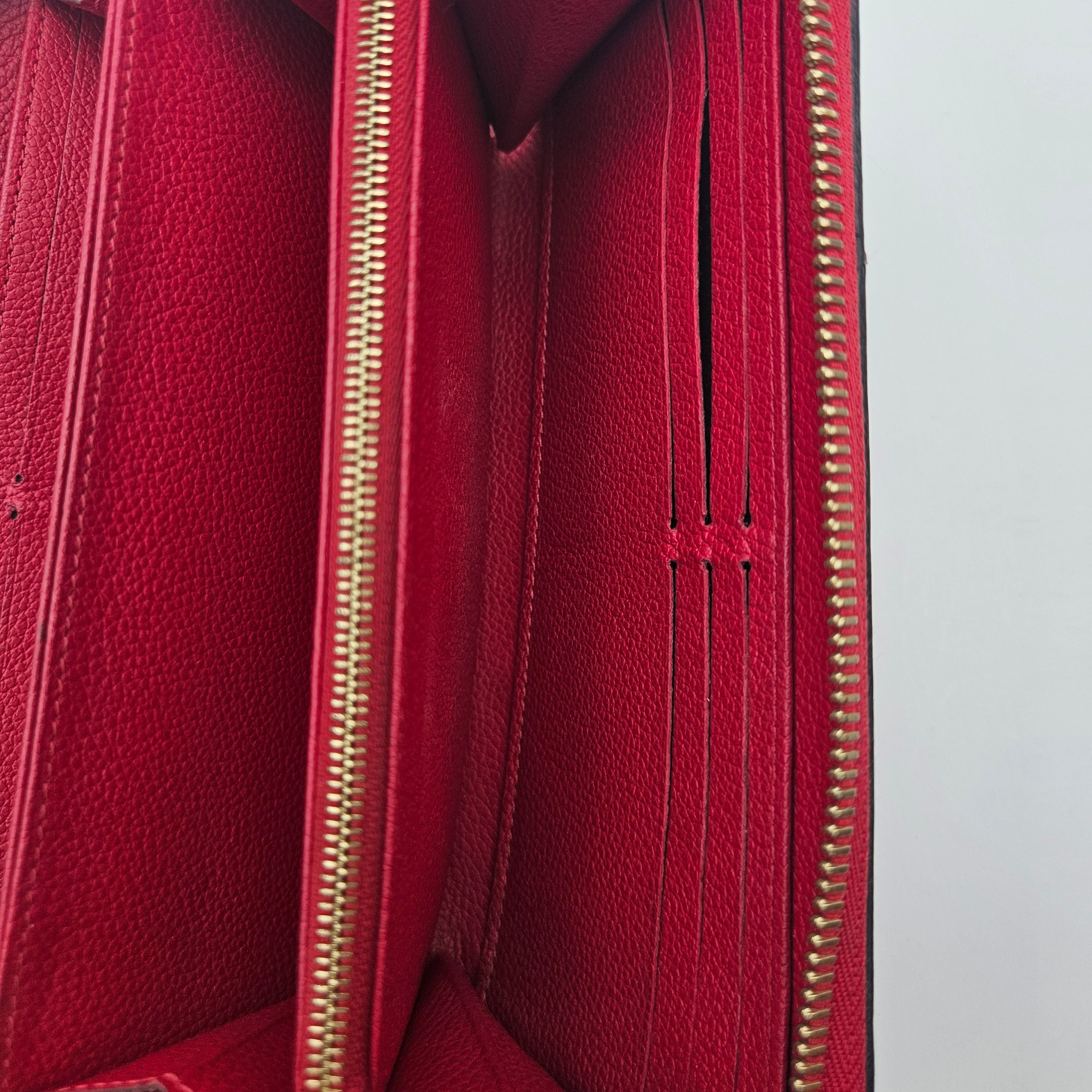 Louis Vuitton Zippy Continental Leather Empreinte Wallet