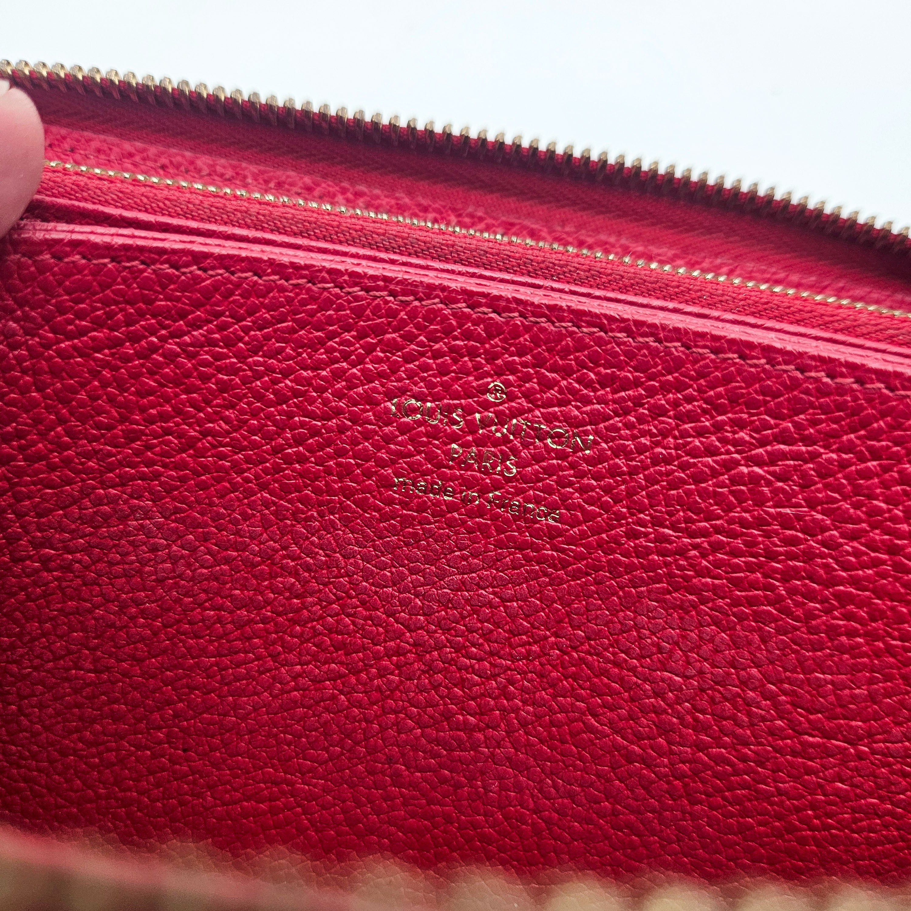 Louis Vuitton Zippy Continental Leather Empreinte Wallet
