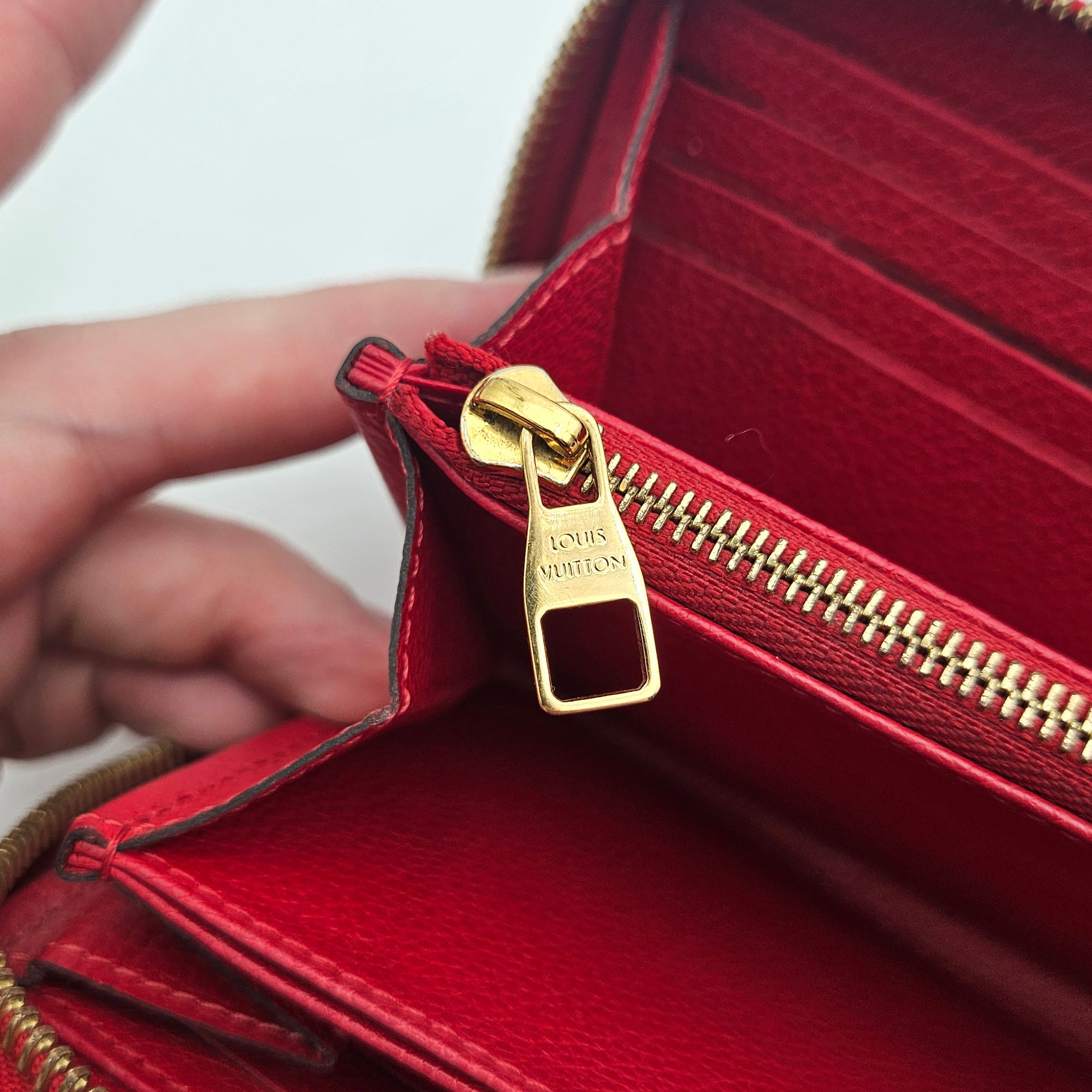 Louis Vuitton Zippy Continental Leather Empreinte Wallet