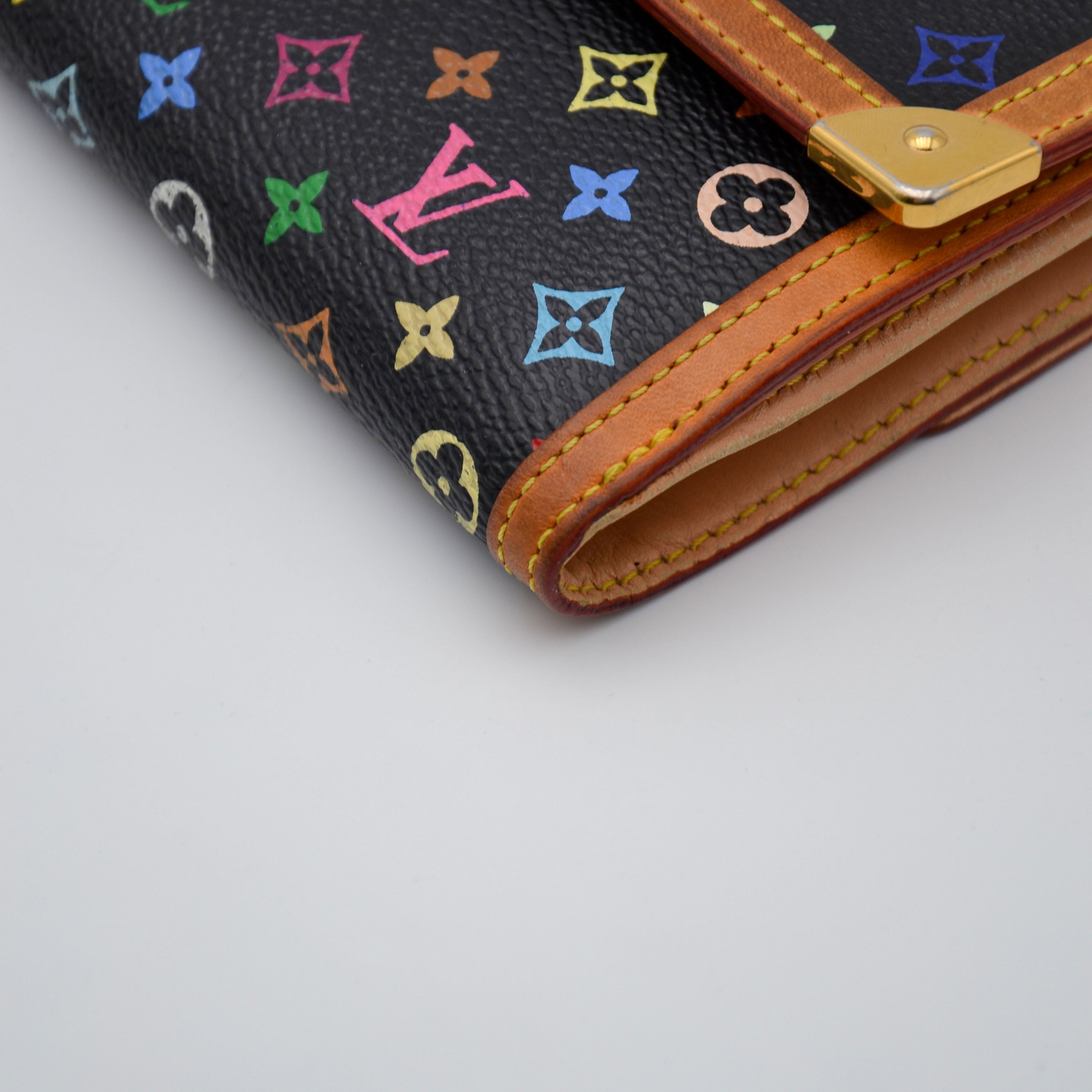 Cartera Louis Vuitton Murakami Multicolor Negra