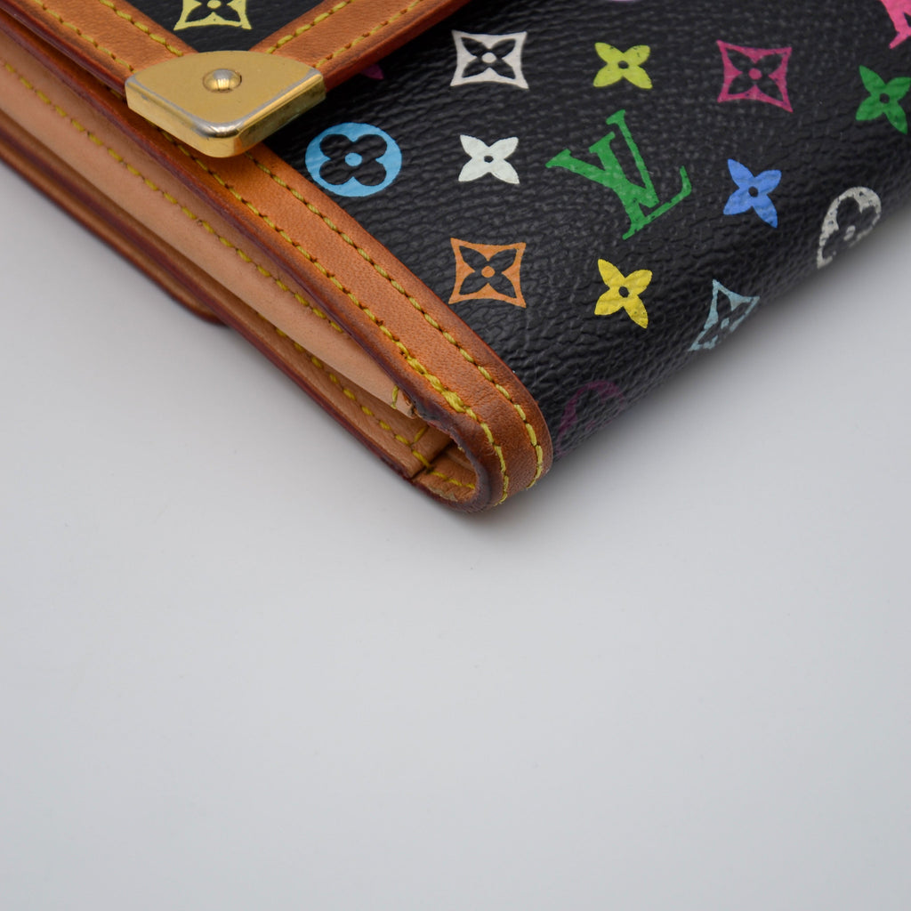 Cartera Louis Vuitton Murakami Multicolor Negra