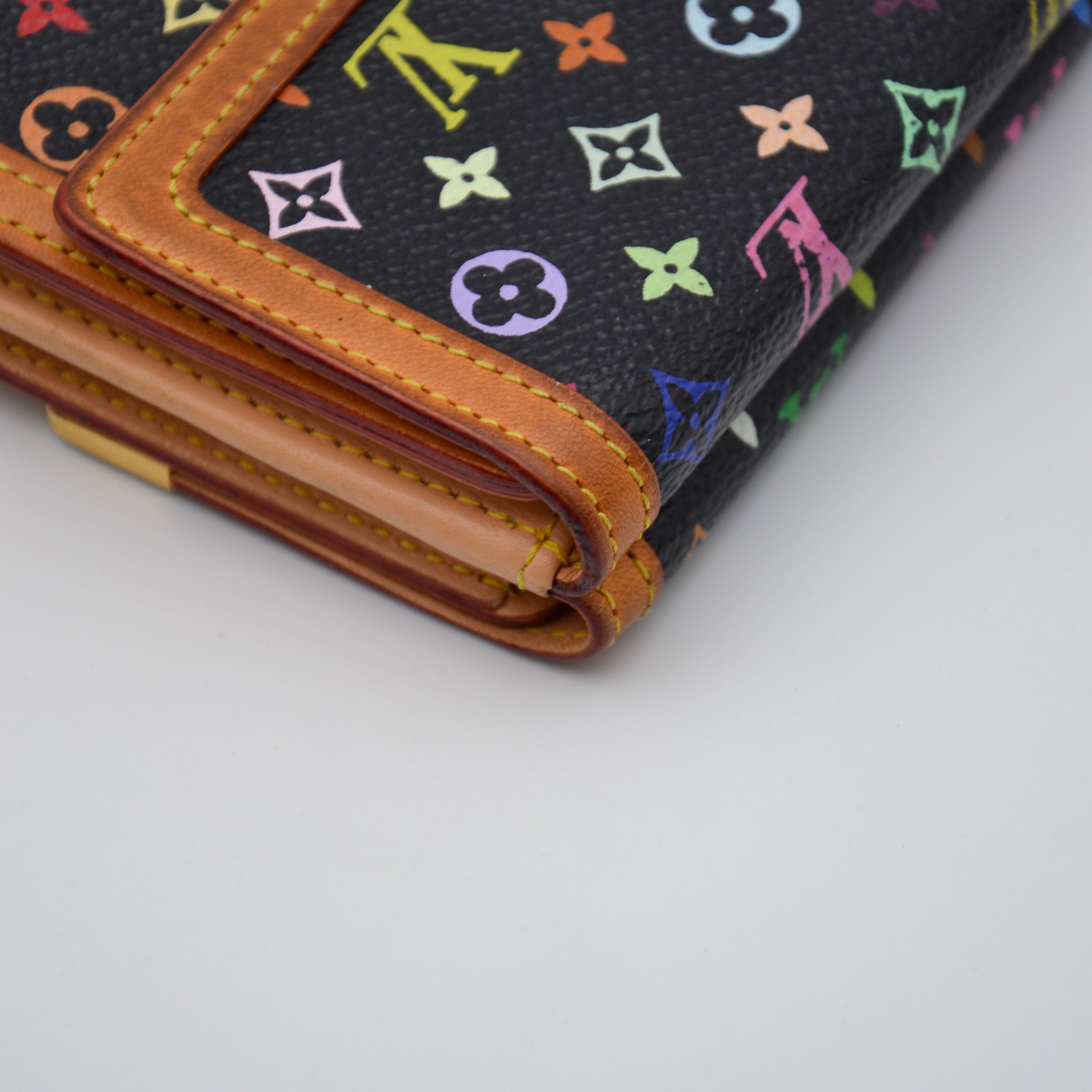 Cartera Louis Vuitton Murakami Multicolor Negra