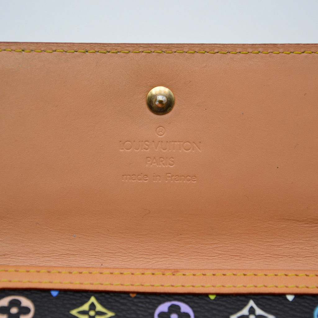 Cartera Louis Vuitton Murakami Multicolor Negra
