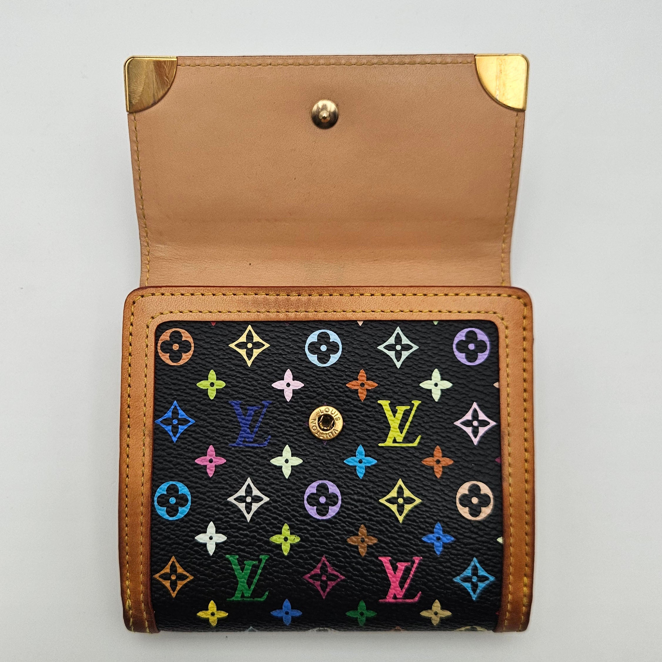 Cartera Louis Vuitton Murakami Multicolor Negra