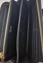 Cartera larga Prada de cuero Saffiano