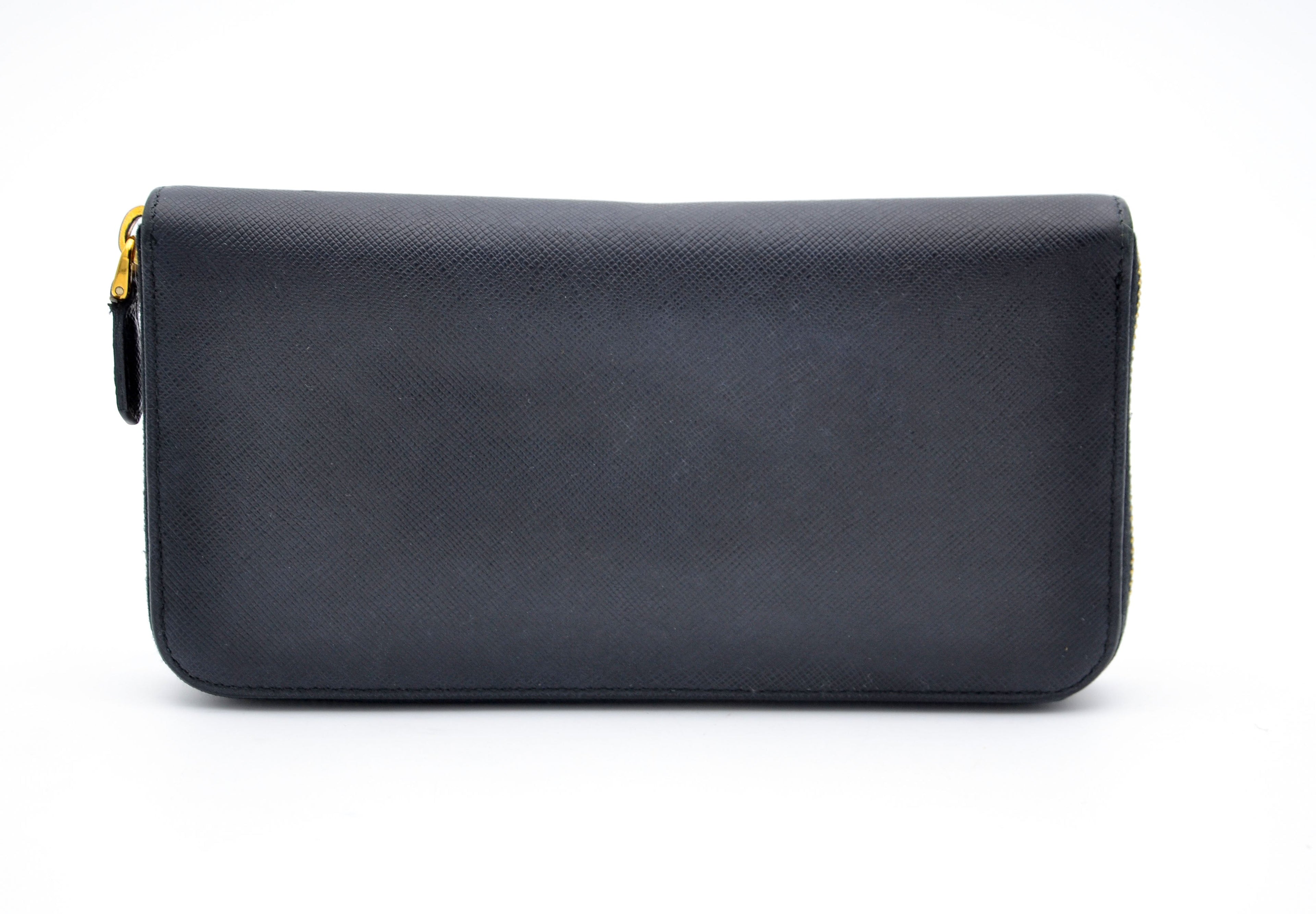 Cartera larga Prada de cuero Saffiano