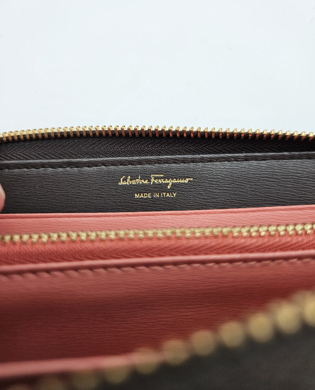 Salvatore Ferragamo Zippy Wallet in Leather