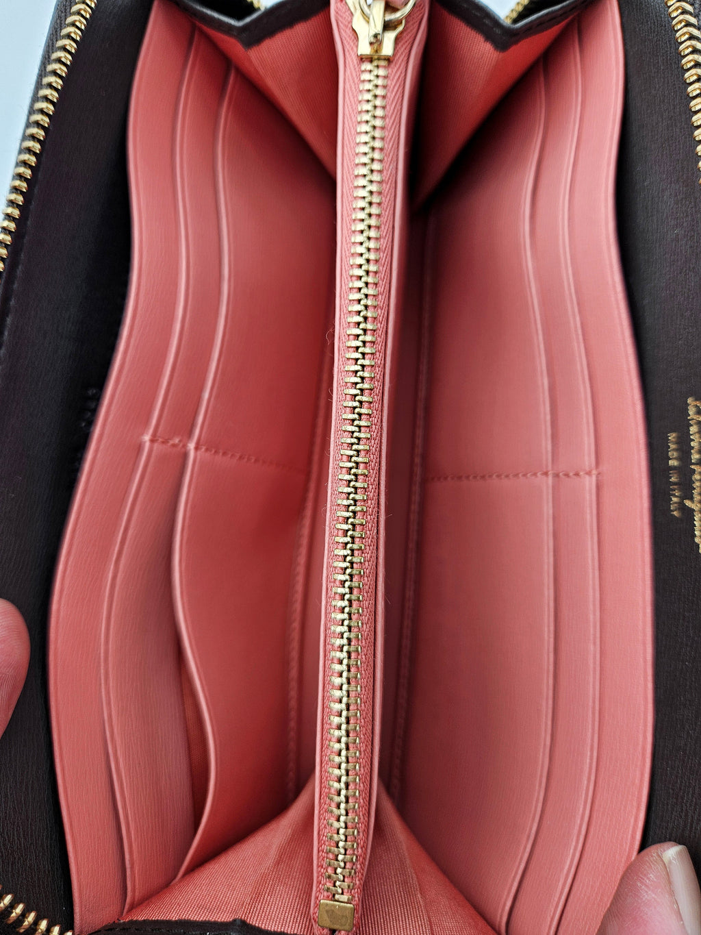 Salvatore Ferragamo Zippy Wallet in Leather
