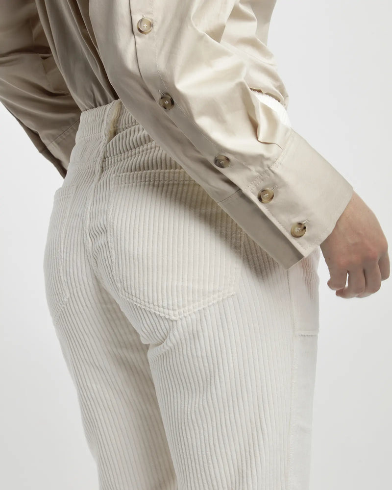 Pantalon Porter Trendy Corduroy - Creme