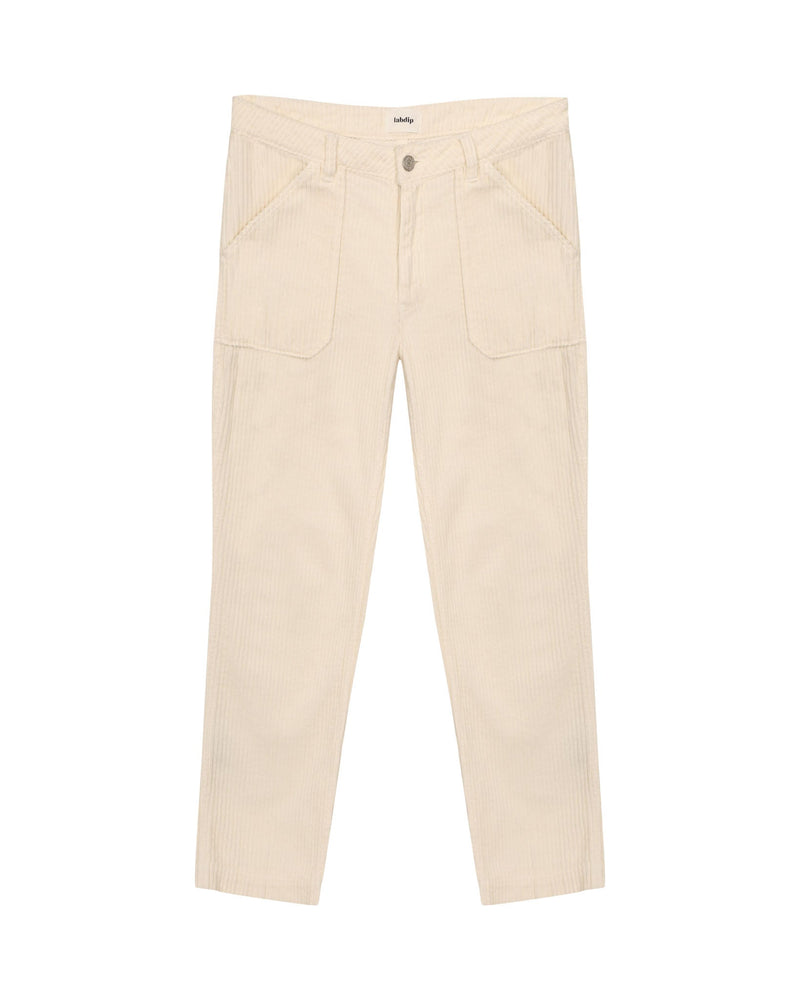 Pantalon Porter Trendy Corduroy - Creme