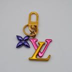 Louis Vuitton LV Initials & Monogram Flower Keyring